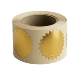 50 Gold Stickers