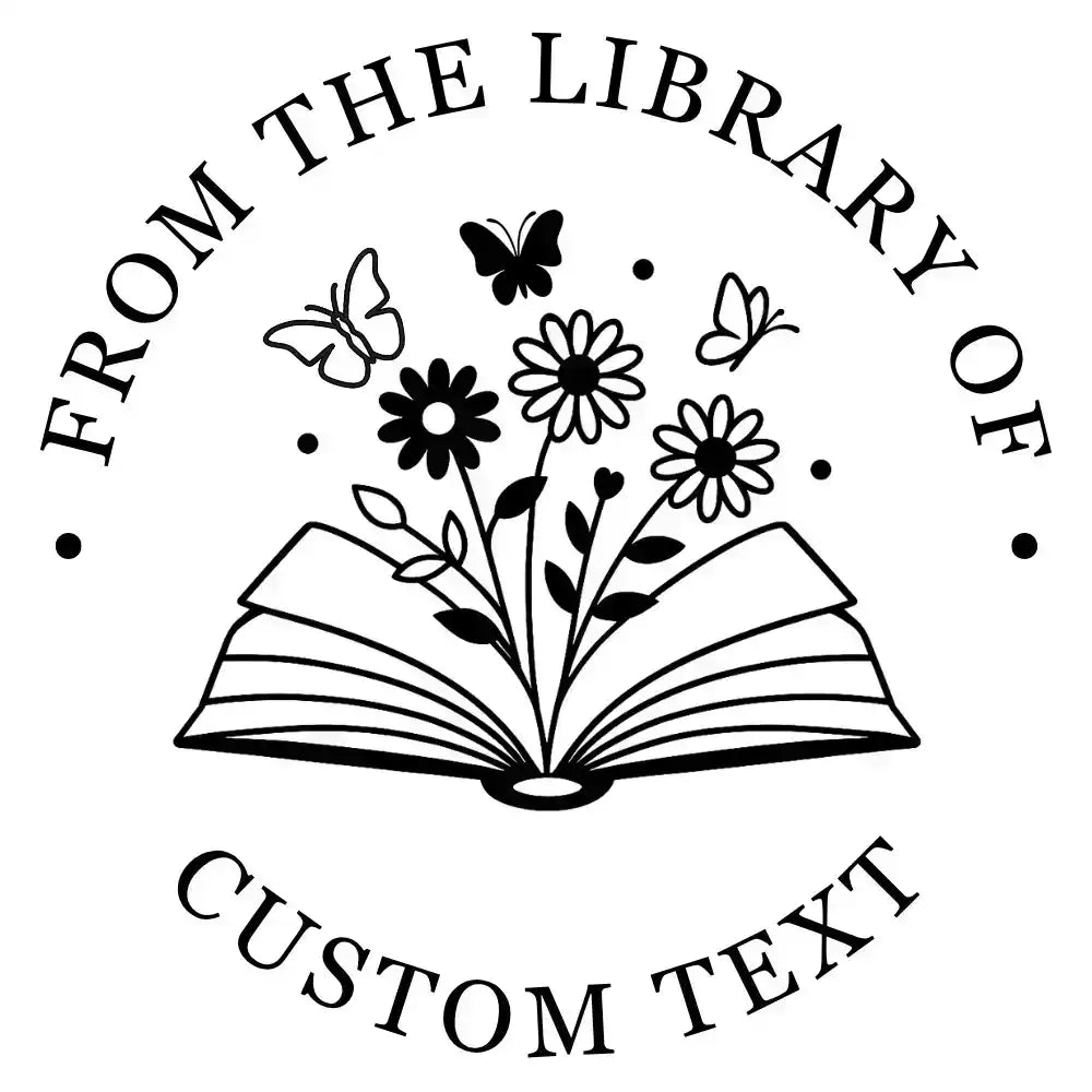 Custom Book Embosser - Stamped Pages