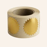 50 Gold Stickers